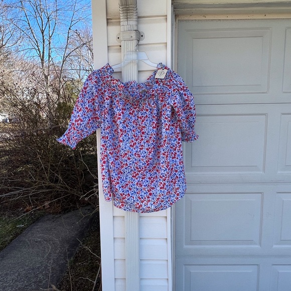 NWT St. Johns Bay So Pretty! Floral Off the Shoulder Floral Smocked Neck - Picture 6 of 6